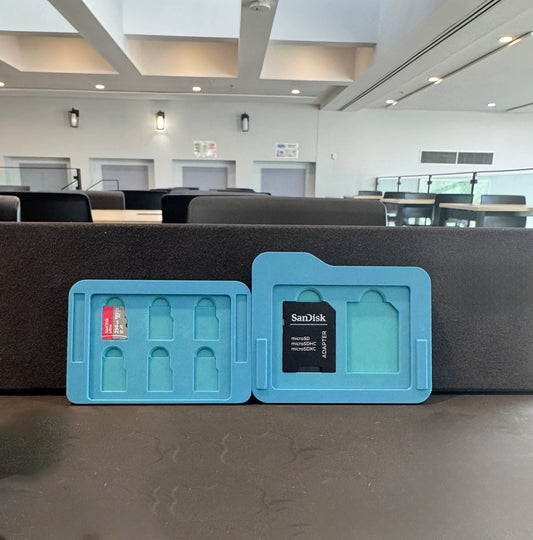 Mac-Inspired SD & Micro SD Card Organizer, Magnetic Travel Case