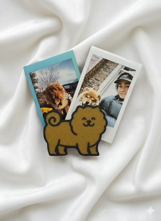 Magnetic Chow Chow Photo Holder | Fits Polaroid & Printed Pictures