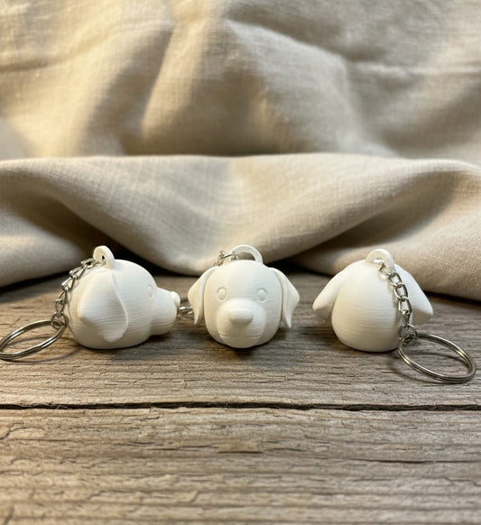 Paint-It-Yourself Labrador Keychain