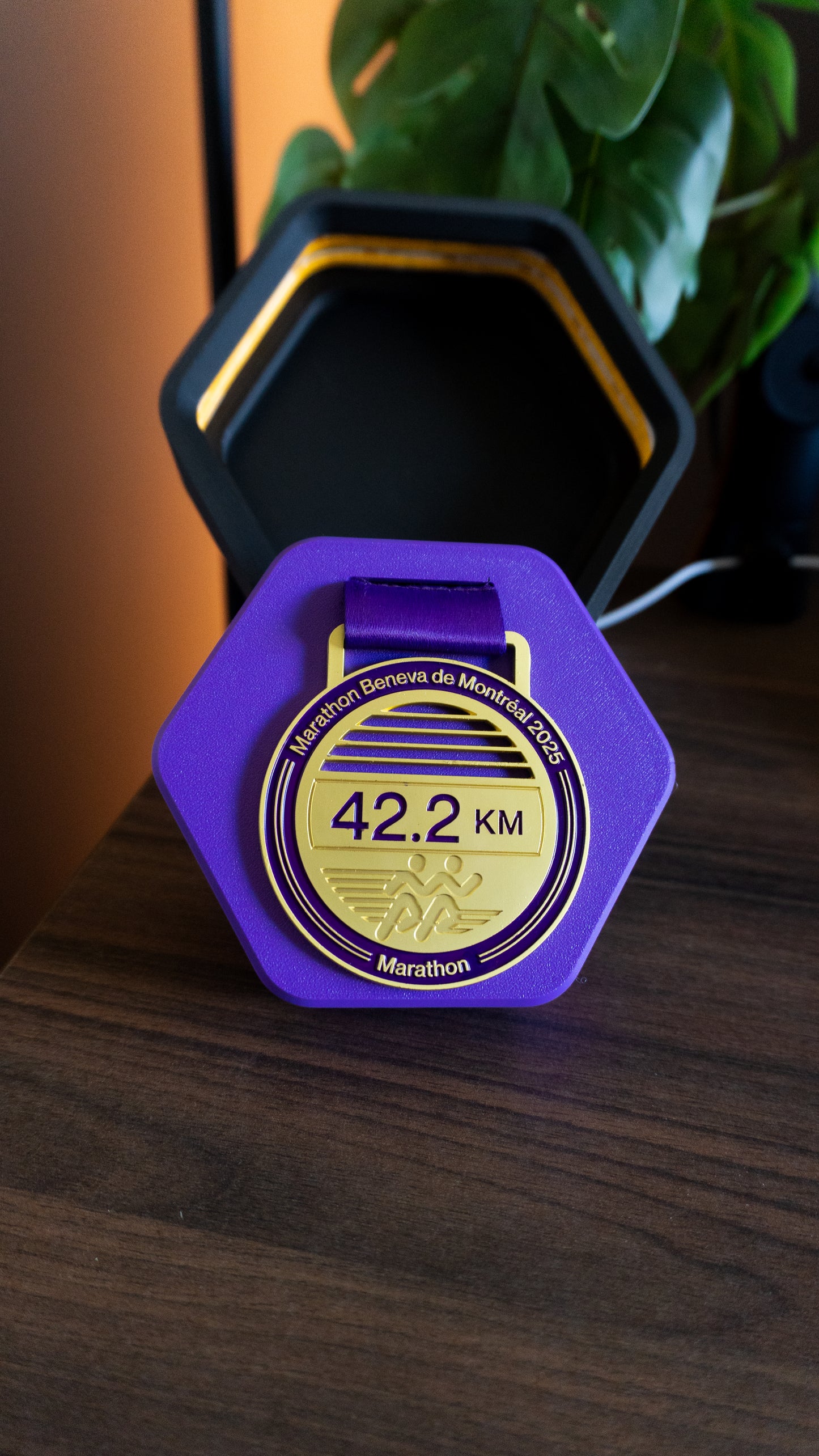 Montreal Beneva Marathon LED Medal Display