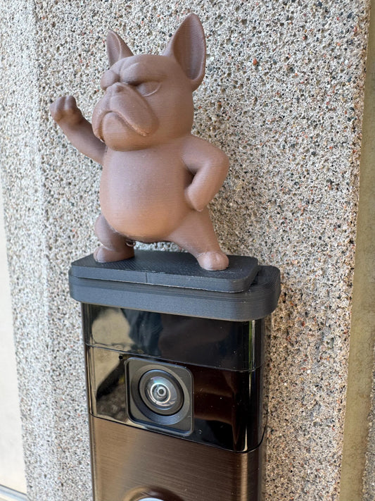 Custom Dog Clip-On for Ring Doorbell | Personalized Magnetic Top Cover Accessory