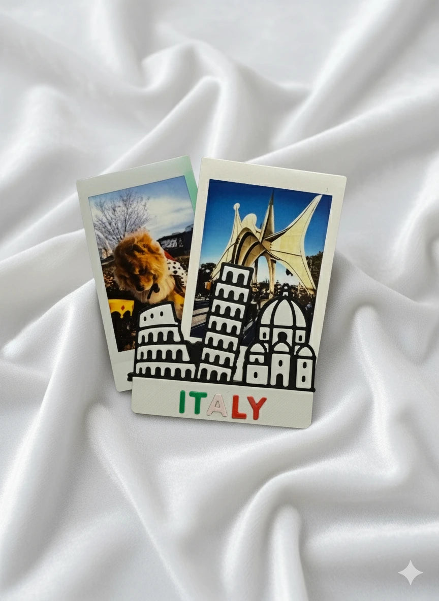 Magnetic Italy Photo Holder| Fits Polaroid & Printed Pictures (7×5 cm)