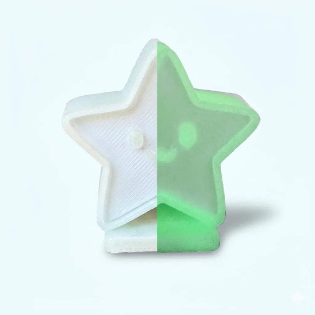 Ring Doorbell Magnetic Star Topper | Glow-in-the-Dark Clip-On Accessory | 3D Printed Doorbell Decoration