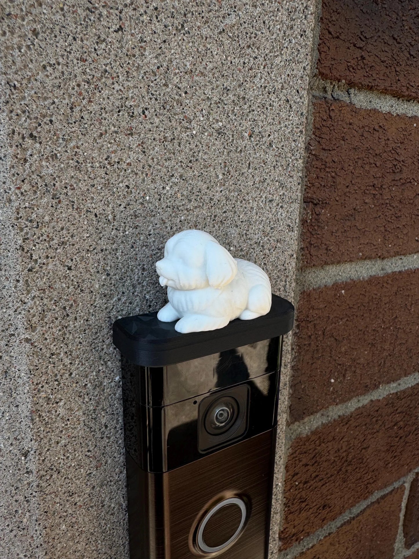 Custom Dog Clip-On for Ring Doorbell | Personalized Magnetic Top Cover Accessory